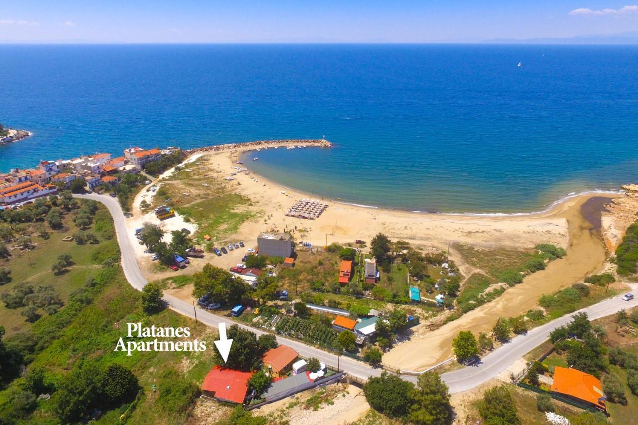 Platanes Apartments Skála Marión Bagian luar foto